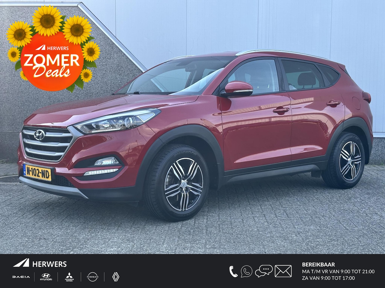 Hyundai Tucson - 1.6 T-GDi Comfort 4WD Automaat / Trekhaak / 1600kg trekgewicht - AutoWereld.nl