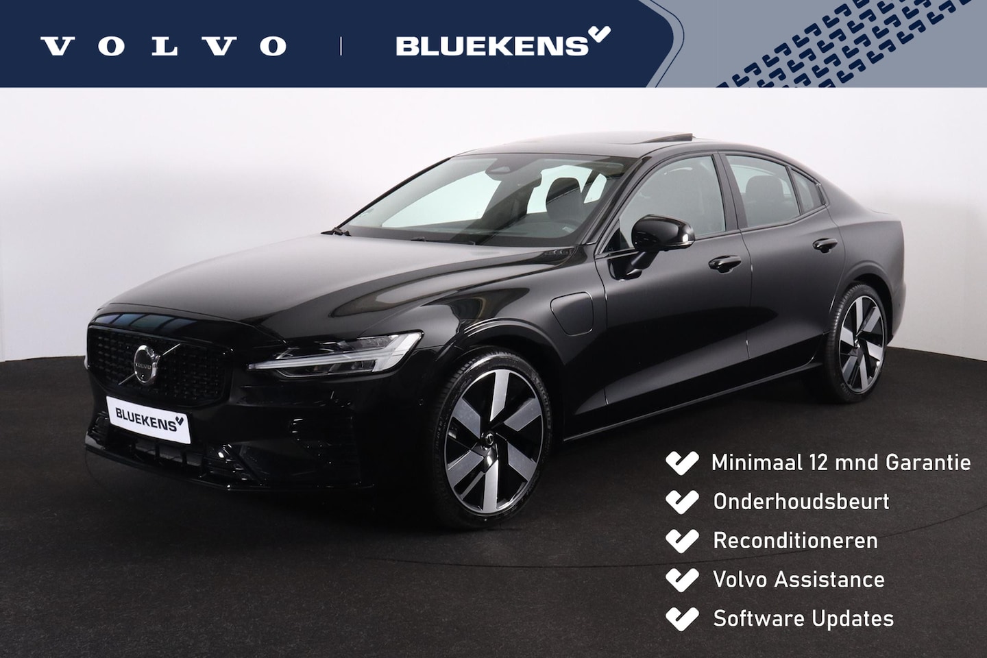 Volvo S60 - Recharge T8 AWD Ultimate Dark - LONG RANGE - Panorama/schuifdak - IntelliSafe Assist & Sur - AutoWereld.nl