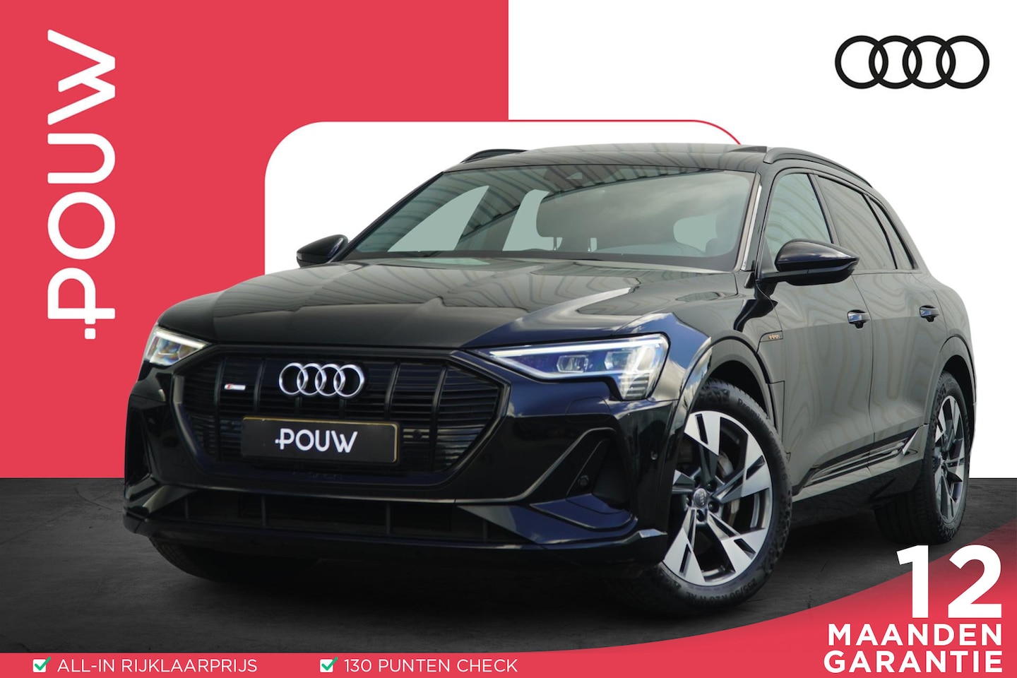 Audi e-tron - 50 313pk quattro Launch edition Black 71 kWh | Panoramadak | Stoelverwarming | Navi | Memo - AutoWereld.nl
