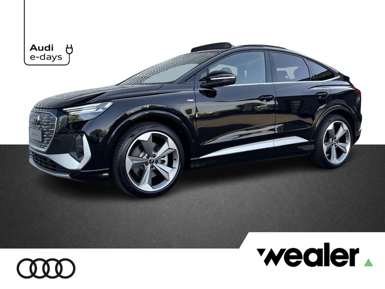 Audi Q4 Sportback e-tron - S edition e-tron 45 82 kWh 210 kW / 286 PK Sportba 21" LM Velgen / Panorama dak / Afneemba - AutoWereld.nl
