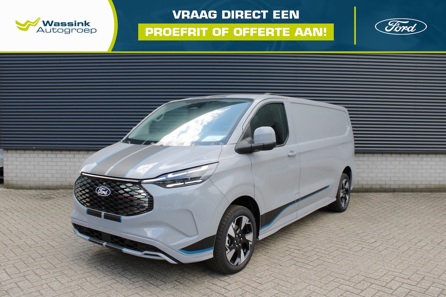 Ford Transit Custom - Sport 65kWh 218pk L2H1 340 I Inklapbare Trekhaak I 19 Inch Velgen I Adaptieve LED Verlicht - AutoWereld.nl