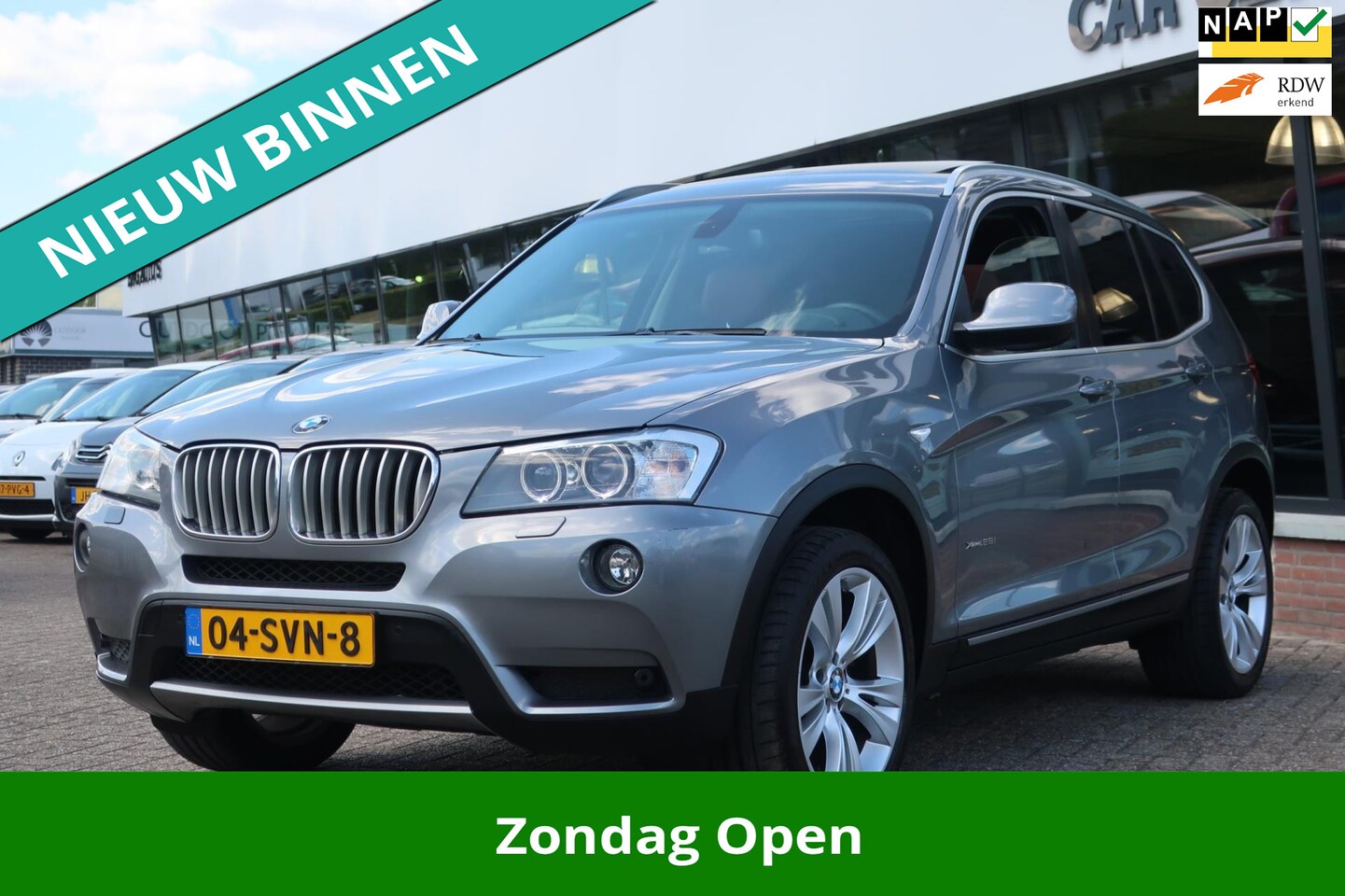 BMW X3 - XDrive28i High Executive 2e EIG_LED_PANO_PDC V+A_19-INCH. - AutoWereld.nl