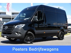 Mercedes-Benz Sprinter - 319 3.0 CDI L2H2 Black Edition Adaptieve Cruise, 360 Camera, Carplay, 3500kg Trekhaak, 190