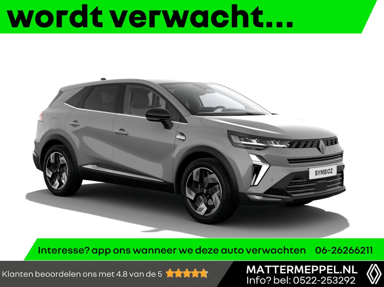 Renault Symbioz - 1.6 E-Tech Full Hybrid 145 Techno GRIJS| Stoel+Stuurverwarming | Navigatie | Climate Contr - AutoWereld.nl