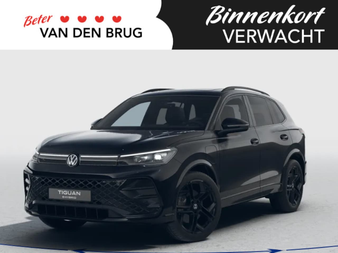 Volkswagen Tiguan - R-Line-Edition 1.5 eHybrid 200 kW / 272 pk SUV 6 v Trekhaak | Black Style | Interieur Styl - AutoWereld.nl