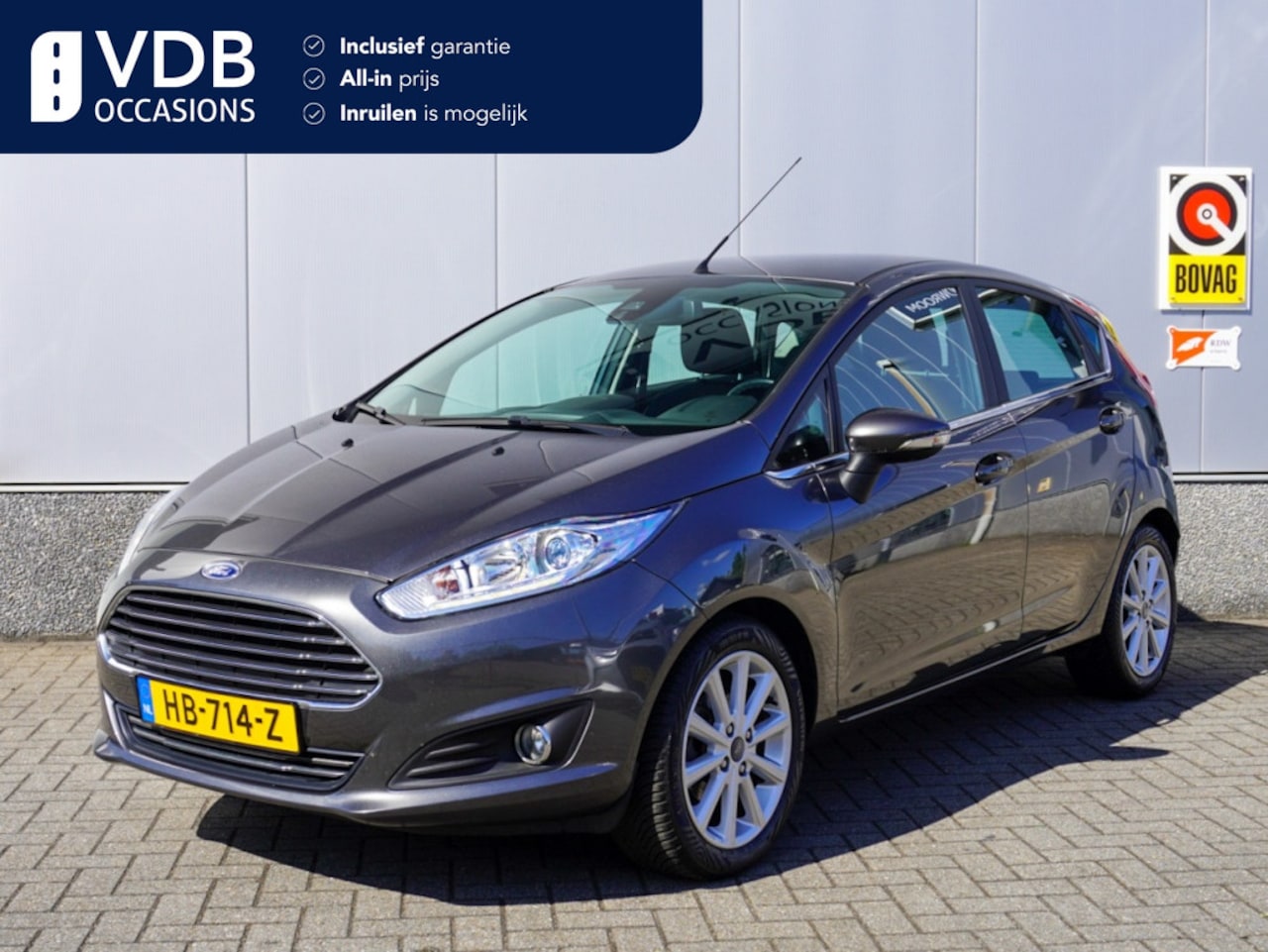 Ford Fiesta - 1.0 EcoB. Titanium Park. sensoren | Clima | Navigatie | NAP - AutoWereld.nl