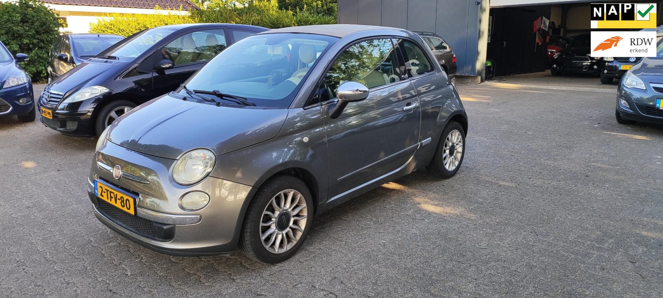 Fiat 500 C - 0.9 TwinAir Lounge cabrio bj 2011 airco - AutoWereld.nl