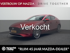 Mazda 3 - 3 2.0 e-SkyActiv-X Luxury automaat i-Activesense pakket met Sunroof en rood leer pakket :