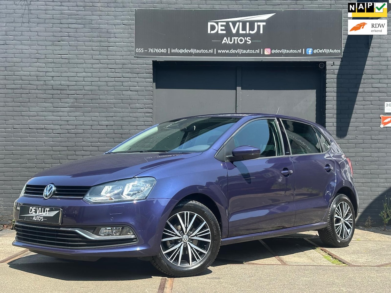 Volkswagen Polo - 1.2 TSI 90PK DSG Allstar | Cruise Control | Climate Control | Stoelverwarming | inklapbare - AutoWereld.nl