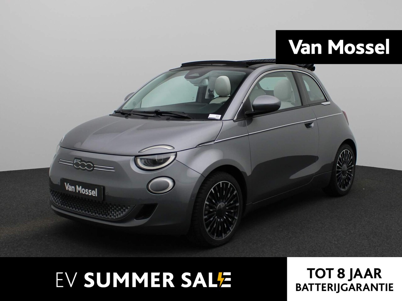 Fiat 500 C - 500e La Prima 42 kWh | Lederen Bekleding | Navigatie | Camera | - AutoWereld.nl