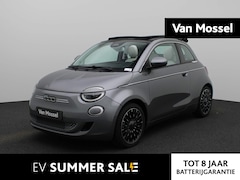 Fiat 500 C - 500e La Prima 42 kWh | Lederen Bekleding | Navigatie | Camera |