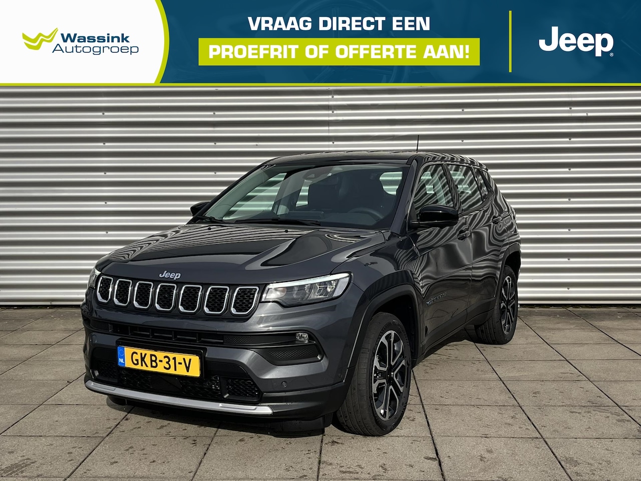 Jeep Compass - 1.3T 4XE 190pk Aut Altitude I SafetyPack I WinterPack - AutoWereld.nl