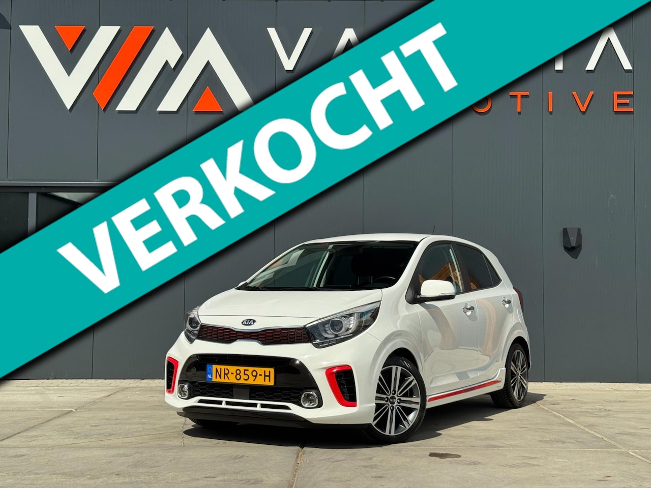 Kia Picanto - 1.2 CVVT GT GT-Line 2017 Stoelverwarming Airco LM velgen Navigatie Camera Lederen bekledin - AutoWereld.nl