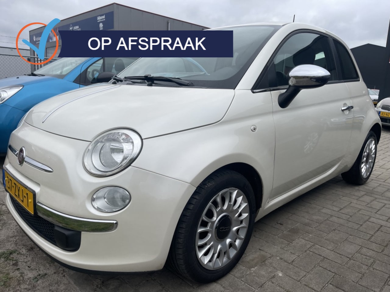 Fiat 500 - 0.9 TwinAir AIRCO PARELMOER WIT Super mooi - AutoWereld.nl