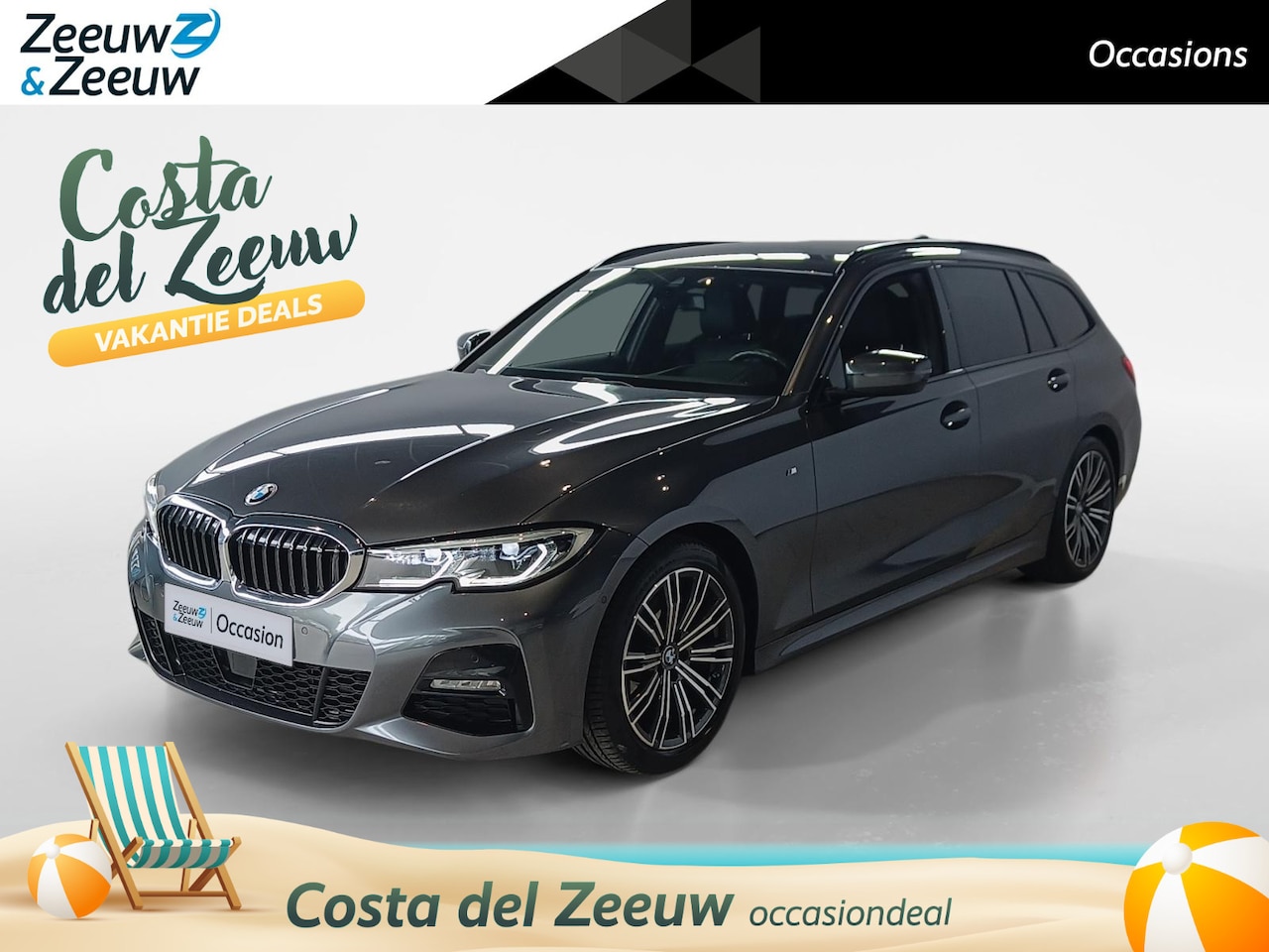 BMW 3-serie Touring - 320i High Executive *M Pakket*Navi+Camera*Adapt.CC*Elekt. Stoel*Climate*LUXE UITVOERING*Ze - AutoWereld.nl