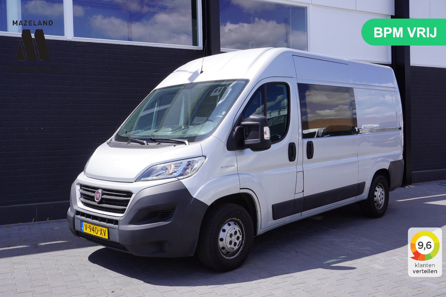 Fiat Ducato - 2.3 MultiJet 130PK L2H2 Automaat EURO 6 - Airco - Navi - Cruise -  2x Schuifdeur - € 18.90 - AutoWereld.nl