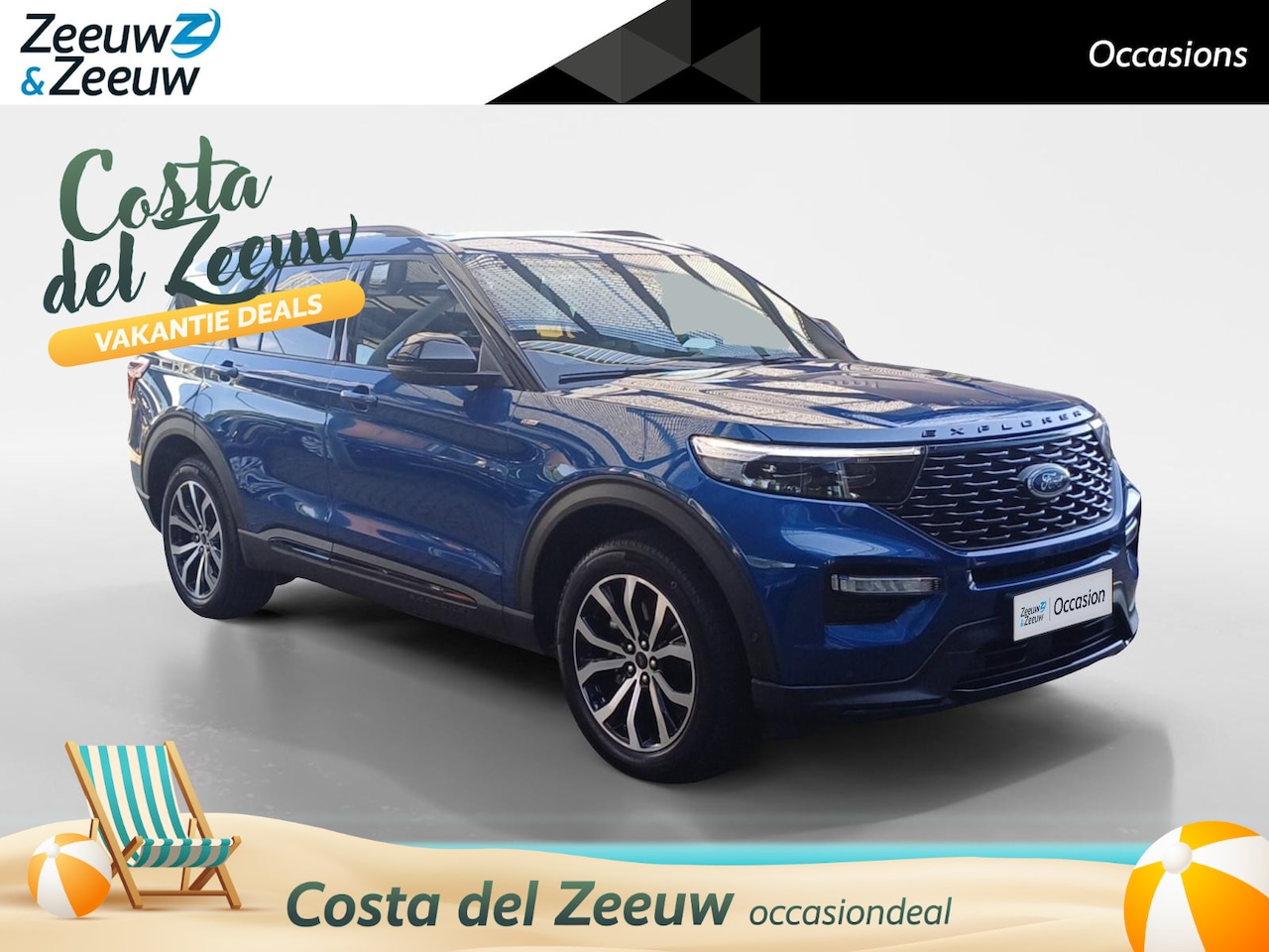 Ford Explorer - 3.0 V6 EcoBoost PHEV ST-Line | Panoramadak | 7-persoons | Full Option | NL-auto | Trekhaak - AutoWereld.nl