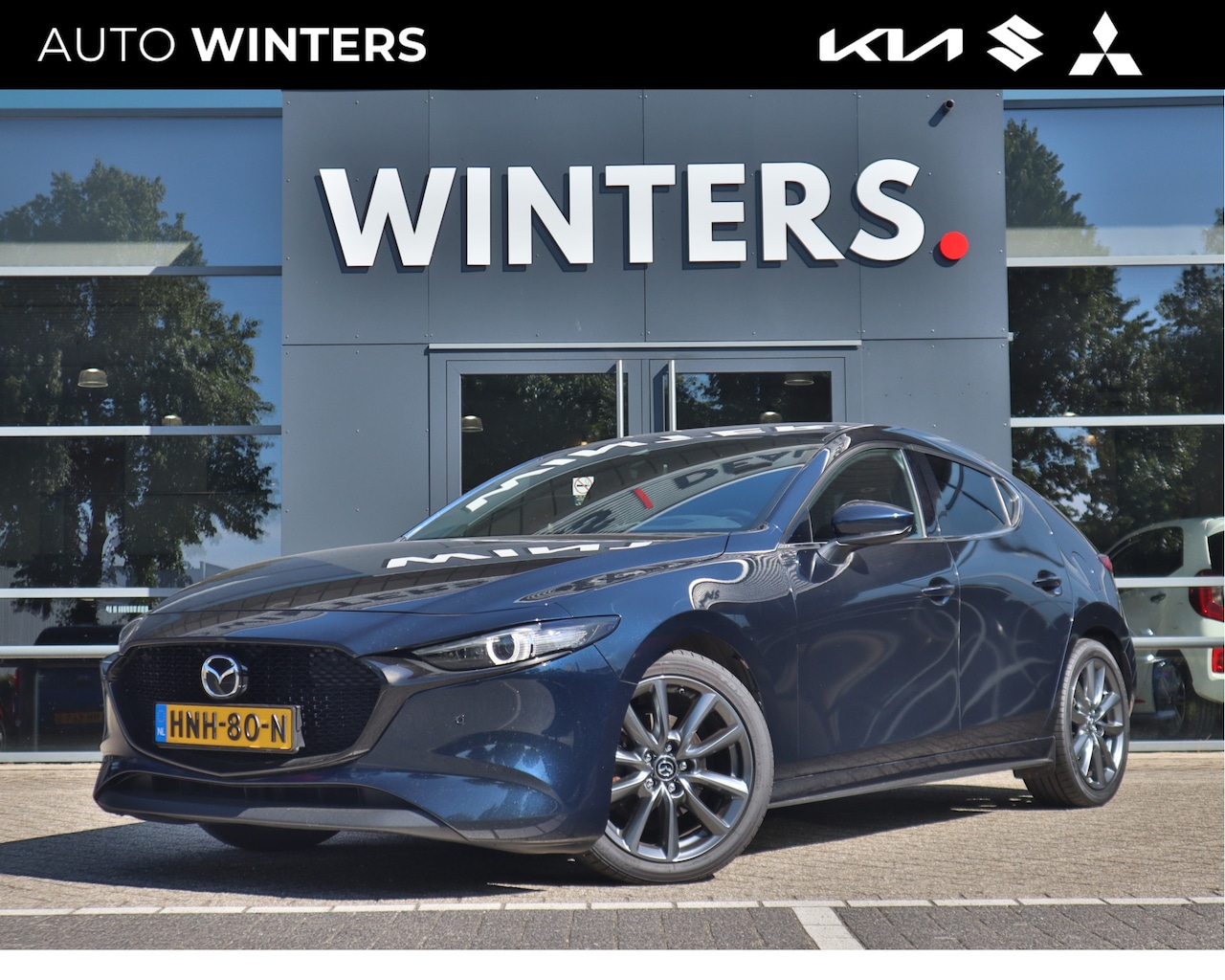Mazda 3 - 2.0 e-SkyActiv-G M Hybrid 150 Homura Automaat | Navi | Leder | Stoelverwarming | Camera | - AutoWereld.nl