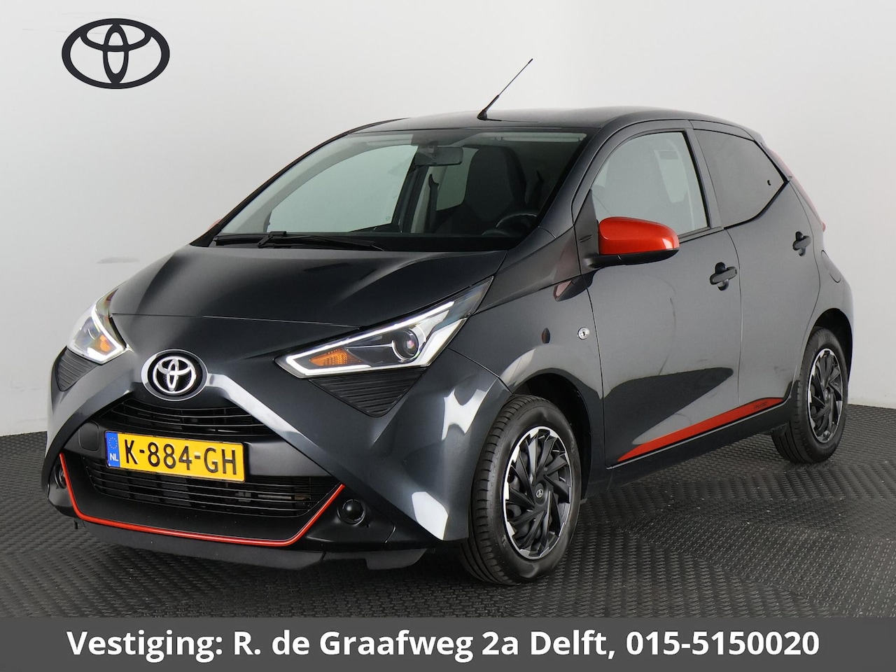 Toyota Aygo - 1.0 VVT-i X-Fun Sport + Coral Red Pack | Airco | Bluetooth | 1e eigenaar | Privacy Glass | - AutoWereld.nl