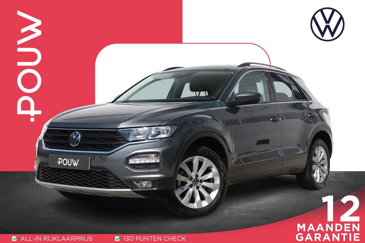 Volkswagen T-Roc - 1.0 TSI 110pk Style | Navigatie | Climatronic | Parkeersensoren - AutoWereld.nl