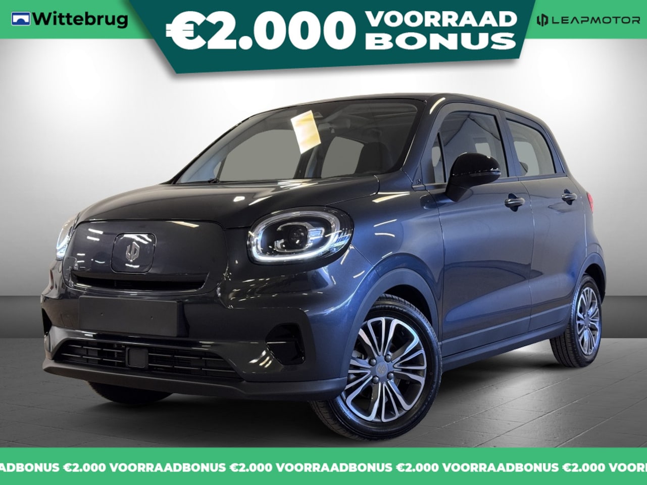 Leapmotor T03 - Design 37.3 kWh Volledig Elektrisch met 265 km WLTP Range, Airconditioning, Panoramadak, A - AutoWereld.nl