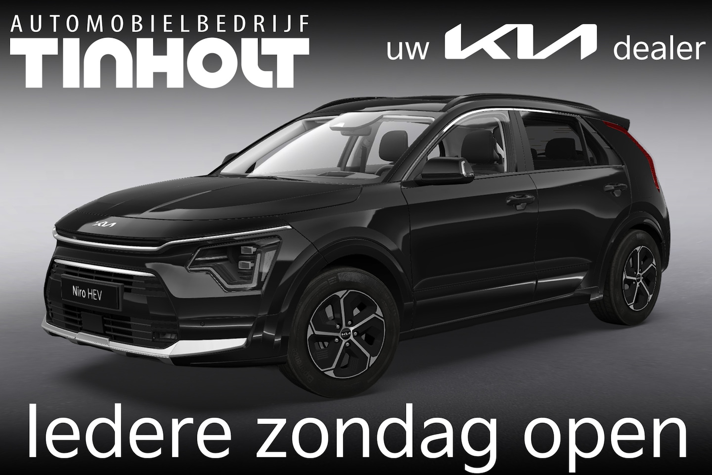 Kia Niro - 1.6 GDi Hybrid DynamicPlusLine - Direct uit voorraad leverbaar - Aurora Black Pearl - AutoWereld.nl