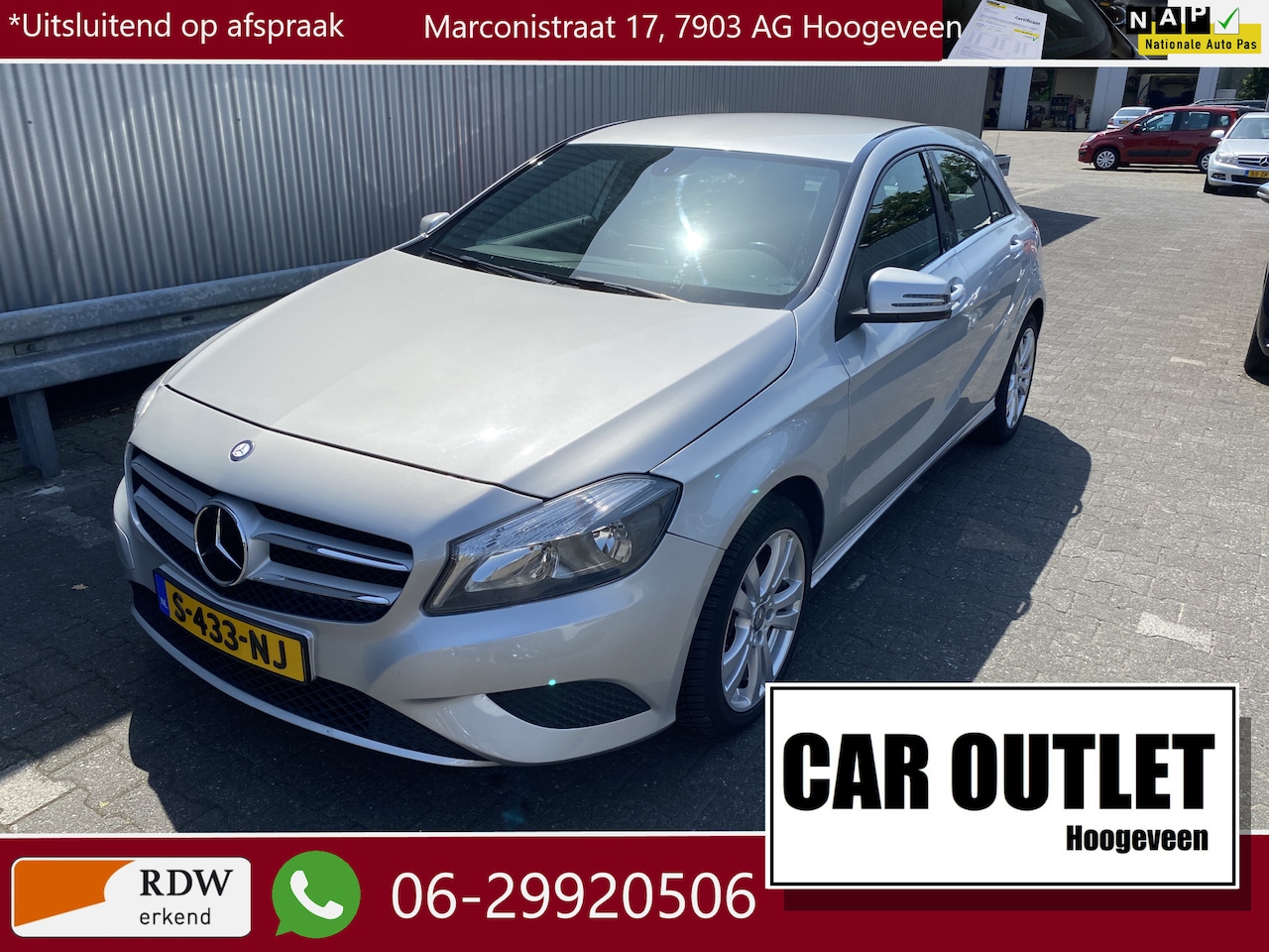 Mercedes-Benz A-klasse - 180 180 5-Drs, Leer, Clima, Stoelvw, CC, PDC & Cam. Elec.Trekh, LM– Inruil Mogelijk – - AutoWereld.nl