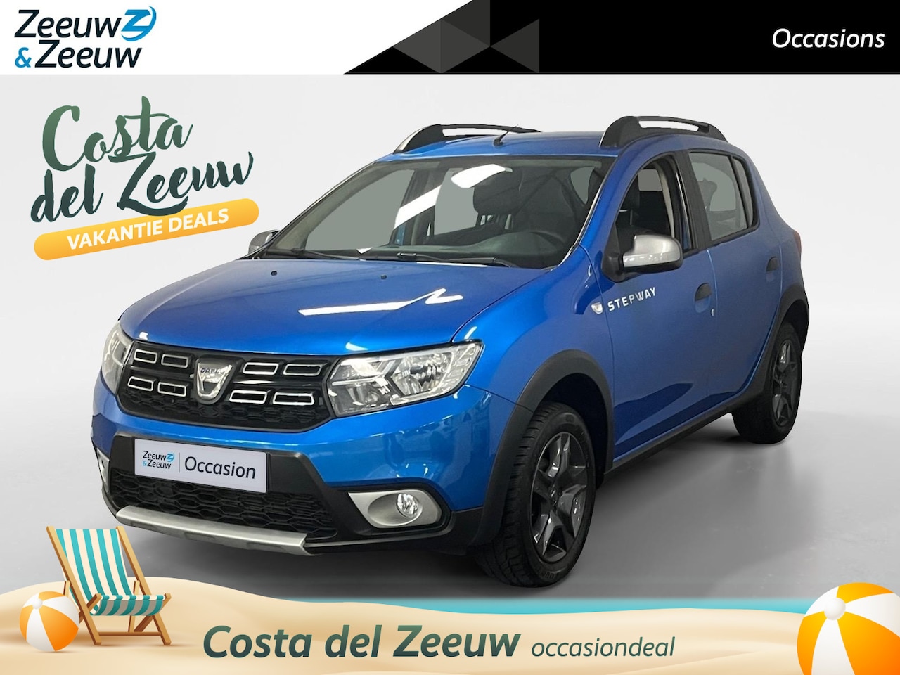 Dacia Sandero - 0.9 TCe Bi-Fuel SL Royaal NAVI AIRCO BLUETOOTH PARKEERSENSOREN ACHTER CRUISE CONTROL DEALE - AutoWereld.nl