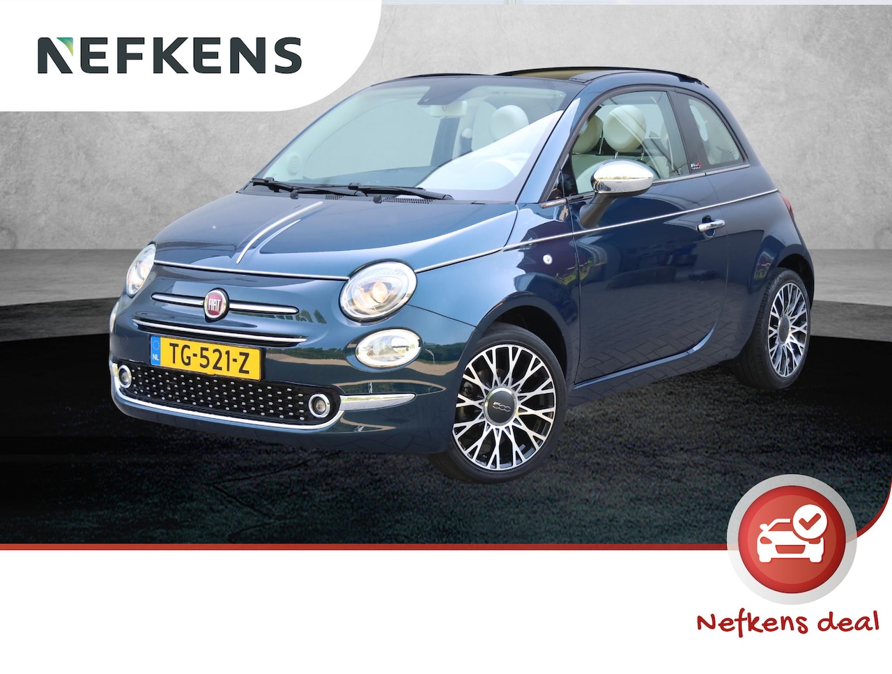 Fiat 500 C - 0.9 TwinAir Turbo Collezione | Cabrio | Navigatie | NL. auto | Unieke uitvoering | - AutoWereld.nl