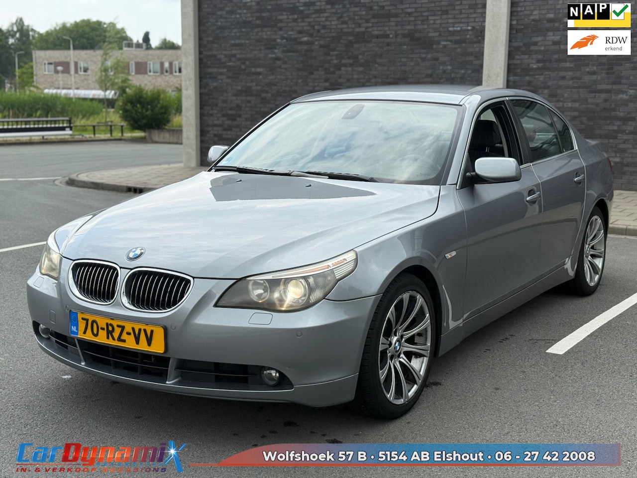 BMW 5-serie - 525i High Executive // LMV // PDC // LEER // CRUISE // MF-STUUR // Breed Scherm // Onderh. - AutoWereld.nl