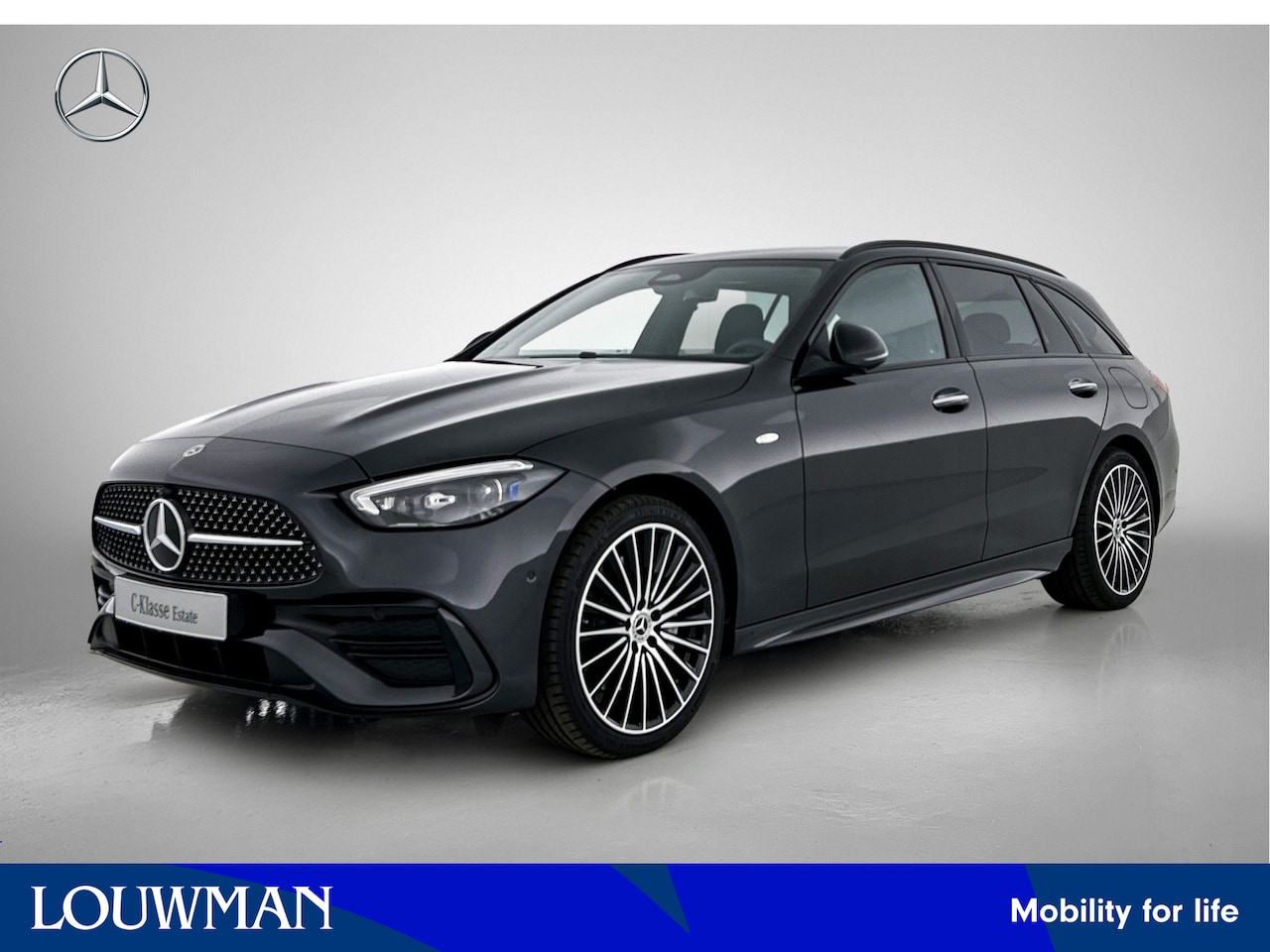 Mercedes-Benz C-klasse Estate - 300 e Business Solution AMG | Trekhaak | Nightpakket | Parkeerpakket met 360°-camera | KEY - AutoWereld.nl