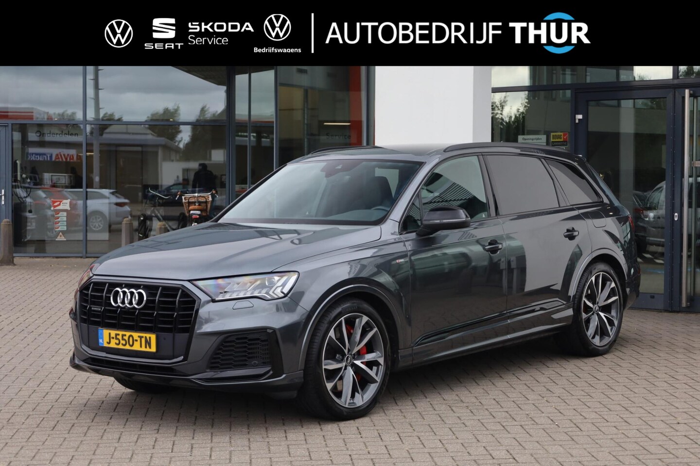 Audi Q7 - 55 TFSI e quattro Pro Line S 55 TFSI e quattro Pro Line S 380PK / 280kW, Lederen bekleding, 21" LMV, honingraat, servo - AutoWereld.nl