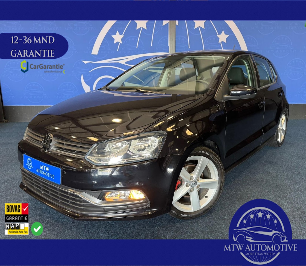 Volkswagen Polo - 1.0 75-PK BLUEMOTION / BLACK EDITION / MOOIE AUTO - AutoWereld.nl