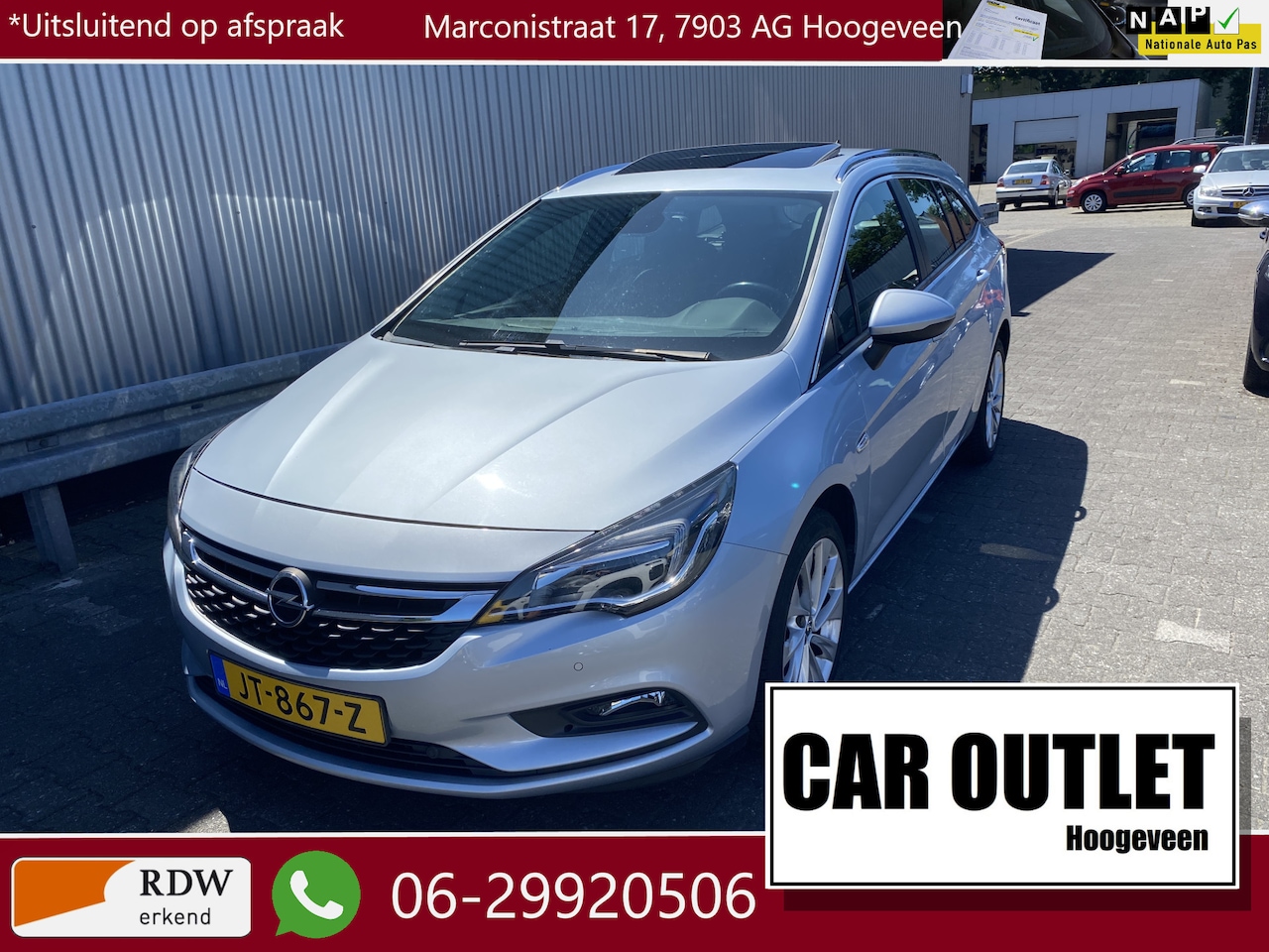 Opel Astra Sports Tourer - 1.0 Edition Clima, CC, PDC v/a, Navi, Apple CarPlay, Schuif/Kantel, LM, nw. APK – Inruil M - AutoWereld.nl