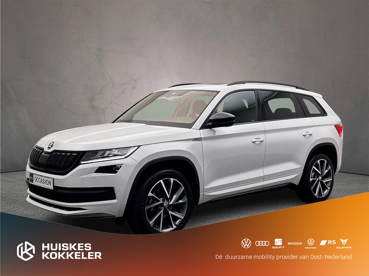 Skoda Kodiaq - Sportline Business 1.5 TSI 150pk DSG Automaat Trekhaak, Panoramadak, CANTON audio, Adaptiv - AutoWereld.nl