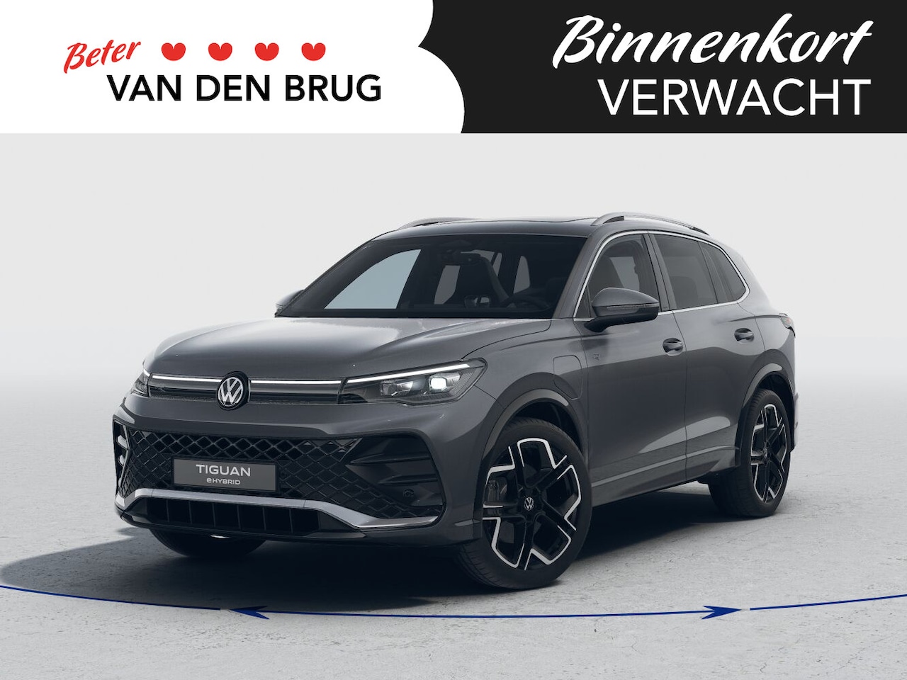 Volkswagen Tiguan - R-Line-Edition 1.5 eHybrid 150 kW / 204 pk SUV 6 v Trekhaak | Stoelverwarming | Panorama d - AutoWereld.nl