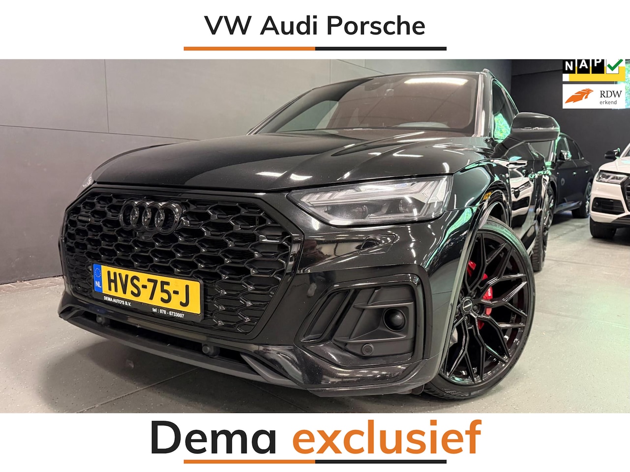 Audi Q5 SQ5 Sportback - 55 TFSI e PACK 22'' RS-LEDER/B&O/V-COCKPIT/LUCHT-V/SFEERVERL/DAB/CARPLAY//// - AutoWereld.nl