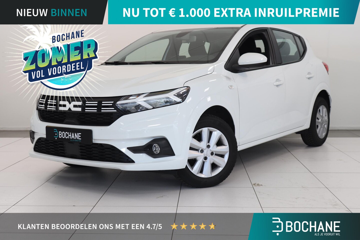 Dacia Sandero - 1.0 TCe 90 Expression | Airco | Parkeersensor | ApplCarplay AndroidAuto Navigatie | DAB | - AutoWereld.nl