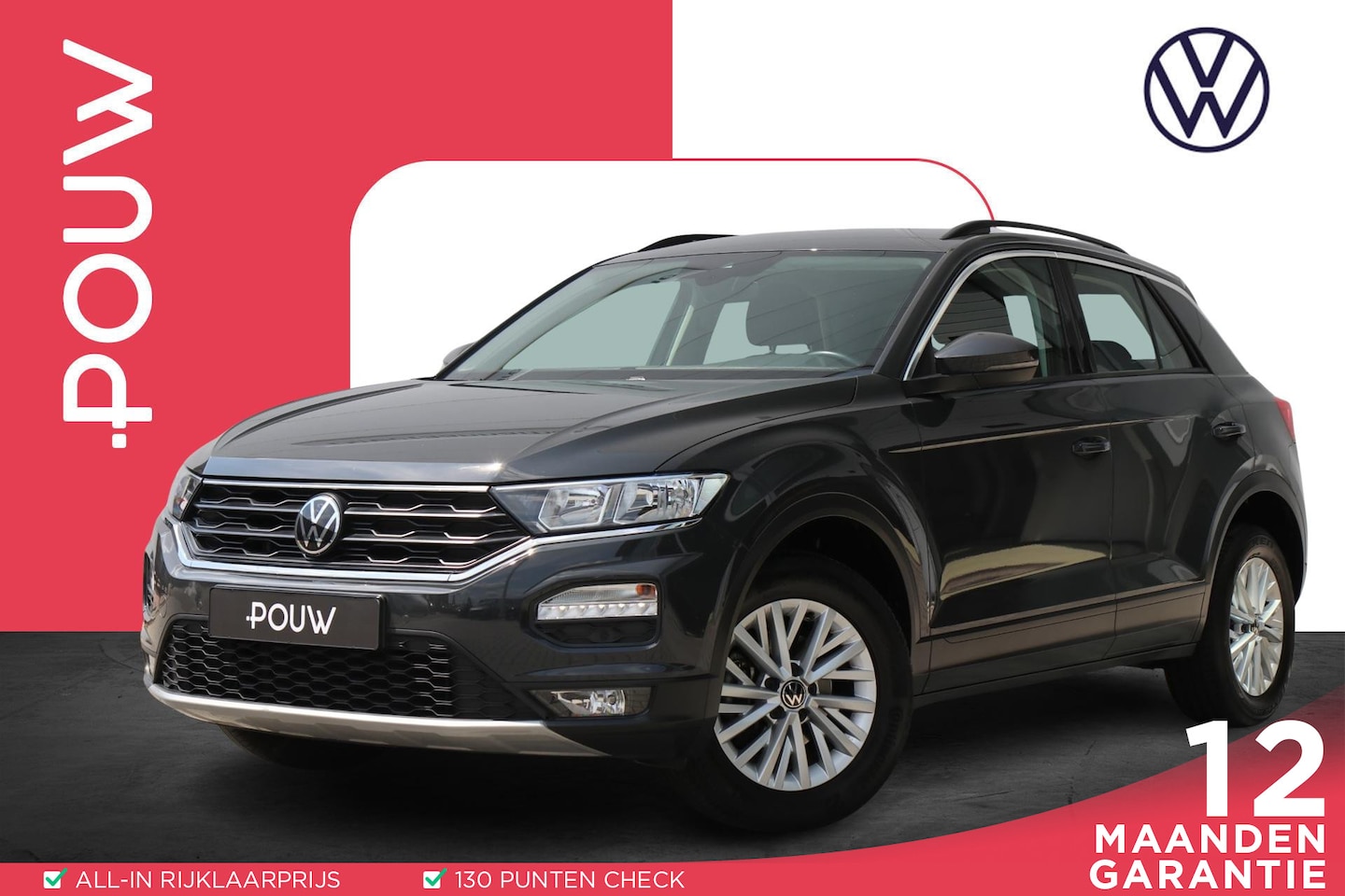 Volkswagen T-Roc - 1.0 TSI 110pk Style | App Connect | Airco | Parkeersensoren | - AutoWereld.nl