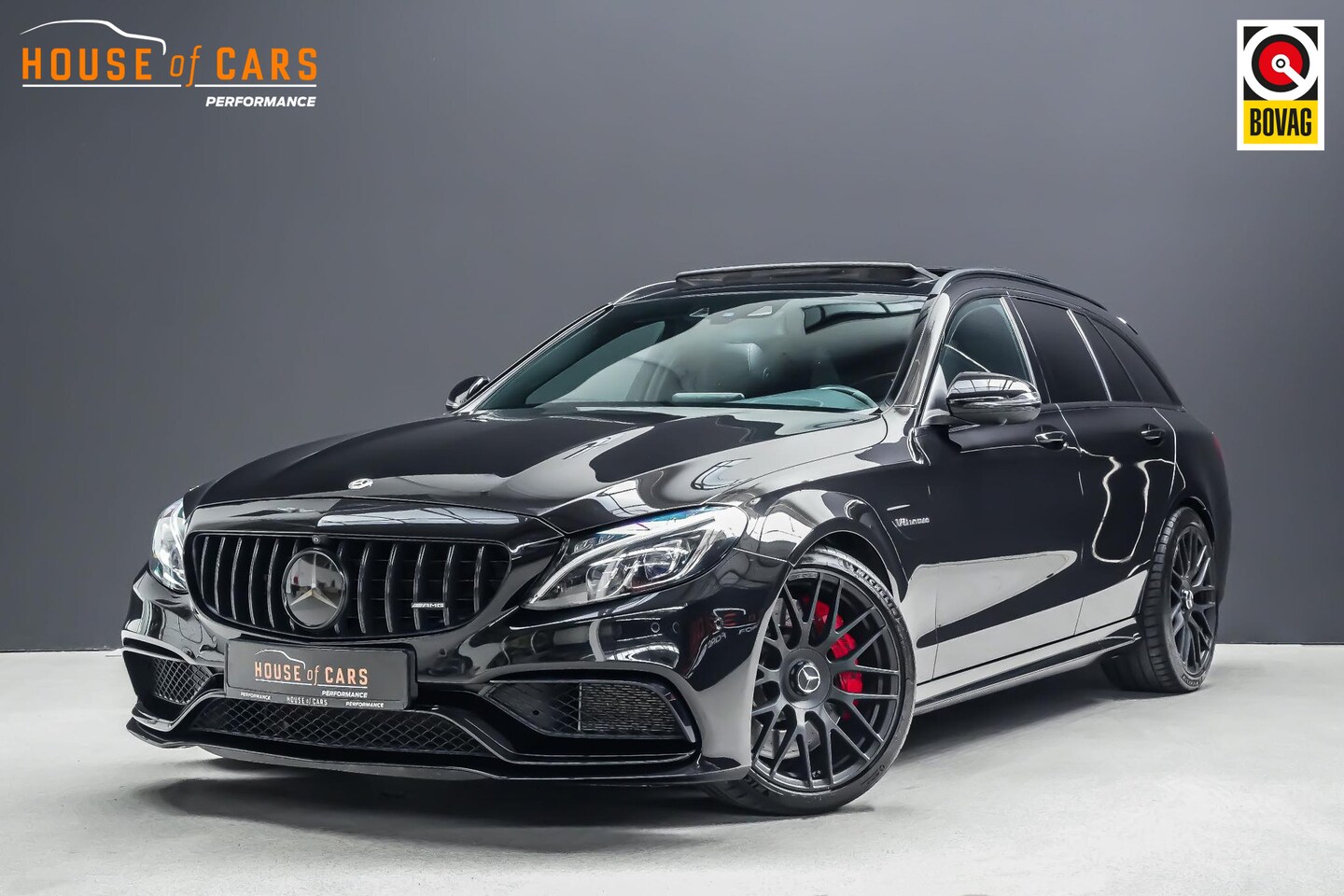 Mercedes-Benz C-klasse Estate - AMG 63 S |carbon|memory|head-up|panoramadak|360 camera|Burmester|stoelventilatie|blind-spo - AutoWereld.nl
