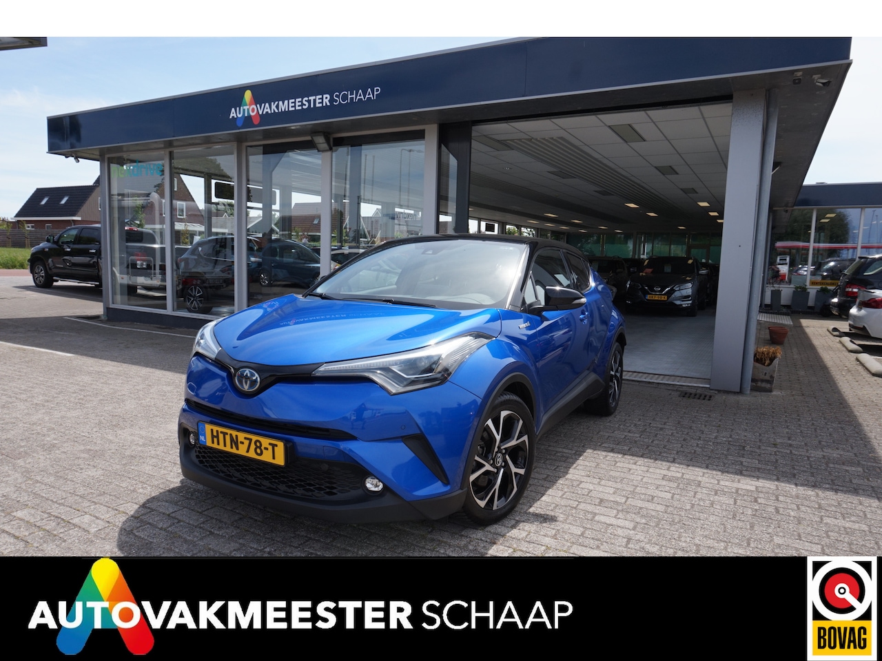 Toyota C-HR - 1.8 Hybrid Dynamic 1.8 Hybrid Dynamic , Bi- tone , Incl 12 mnd bovag garantie. - AutoWereld.nl