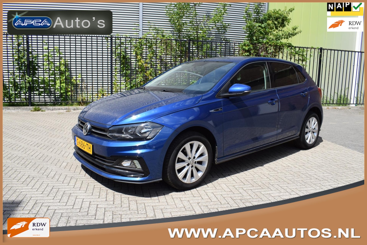 Volkswagen Polo - 1.0 TSI R-Line 12 mnd GARANTIE Adaptive CruiseC 1e Eig DealerOH Navi PDC v+a - AutoWereld.nl