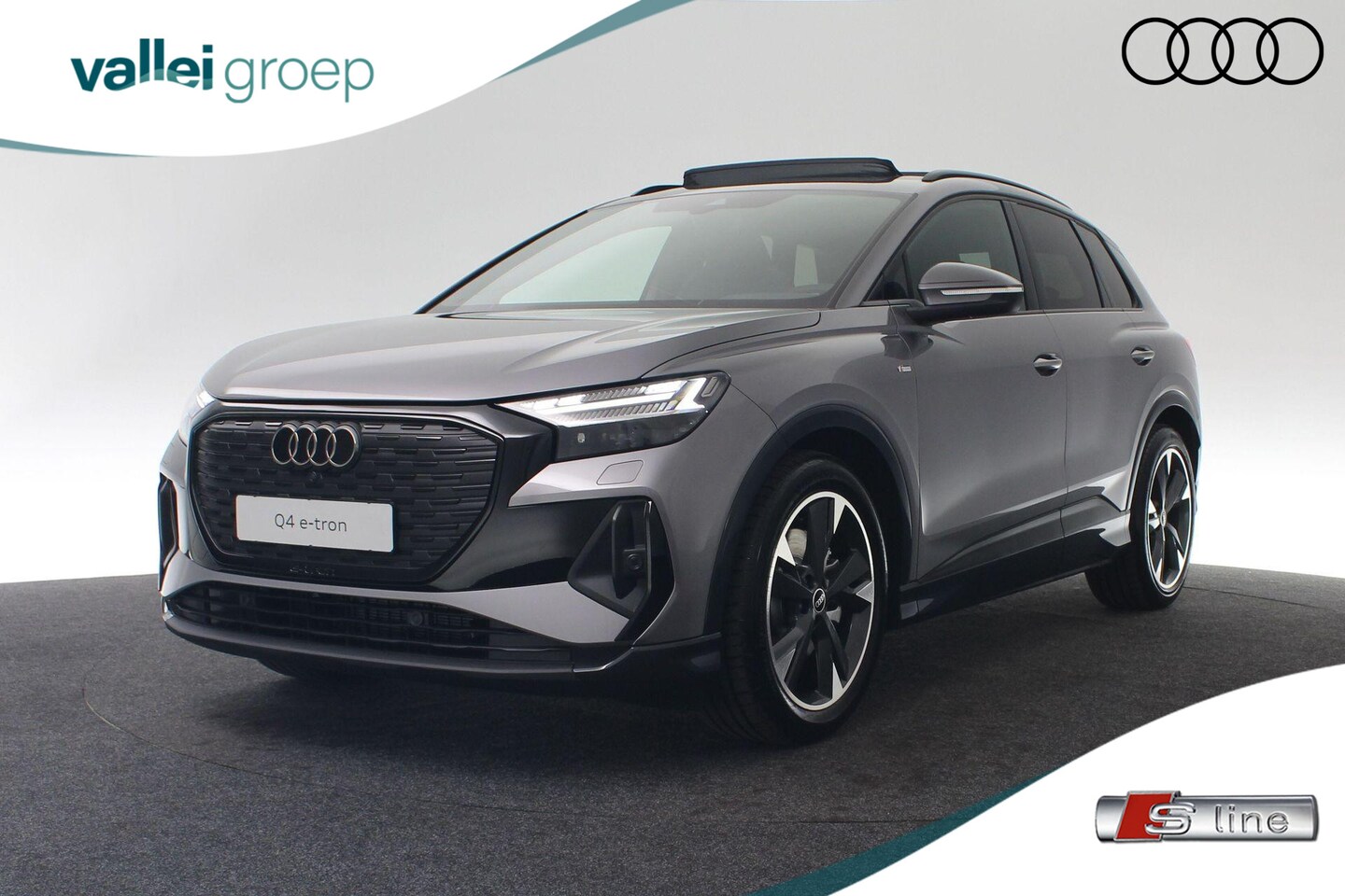 Audi Q4 e-tron - 45 210 kW / 286 pk S-tronic quattro S edition | Glazen panoramadak | Privacy glas (donker - AutoWereld.nl