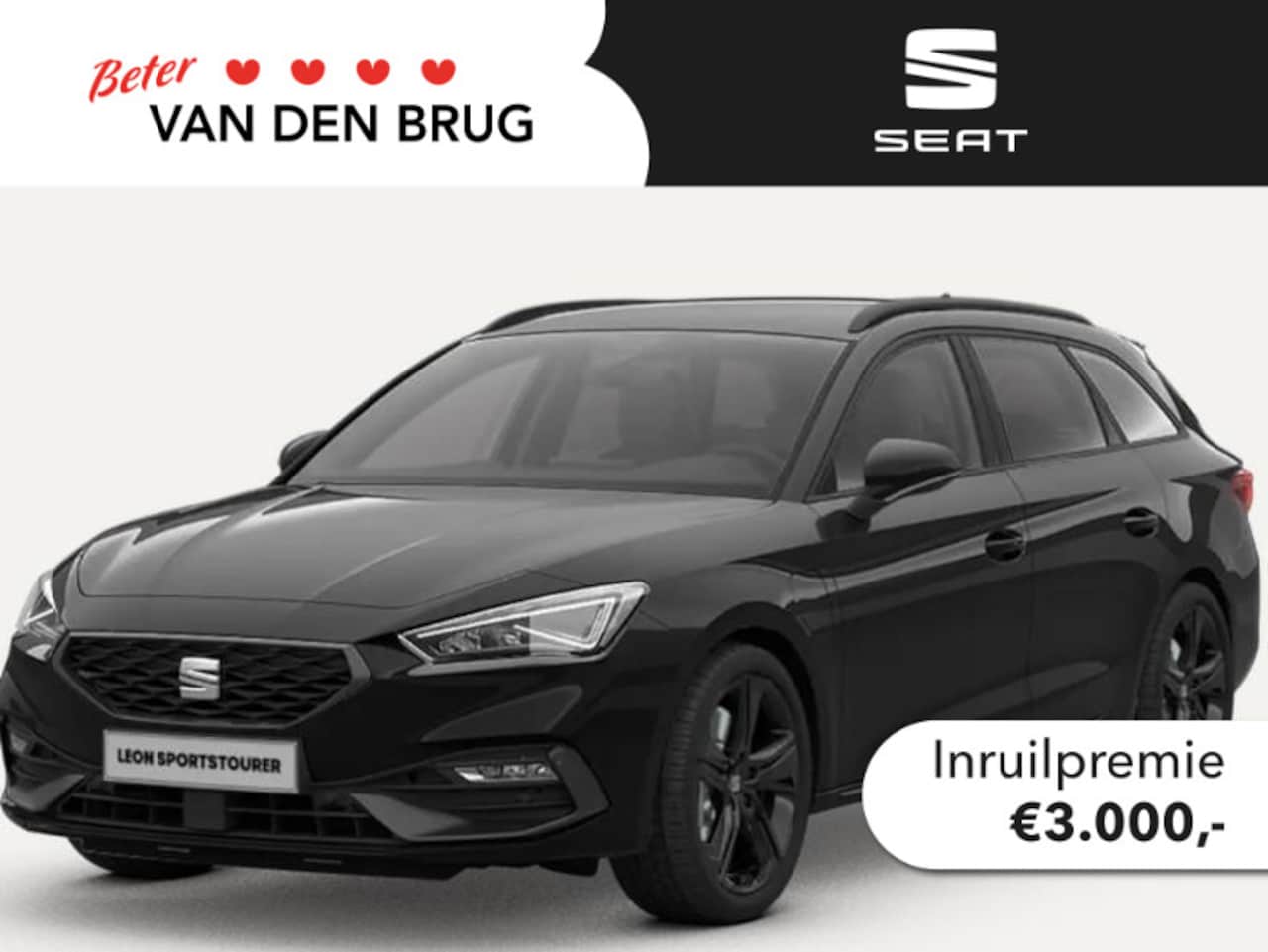 SEAT Leon Sportstourer - FR Business 1.5 TSI eHybrid 150kW / 204pk Stationw | Trekhaak | Black pack | Matrix LED | - AutoWereld.nl