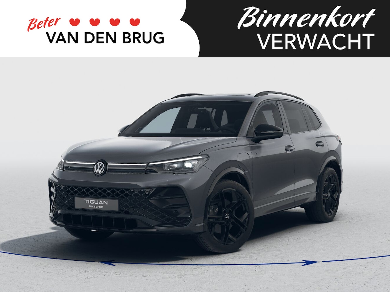 Volkswagen Tiguan - R-Line-Edition 1.5 eHybrid 150 kW / 204 pk SUV 6 v Trekhaak | Harman Kardon | Head-Up | Bl - AutoWereld.nl