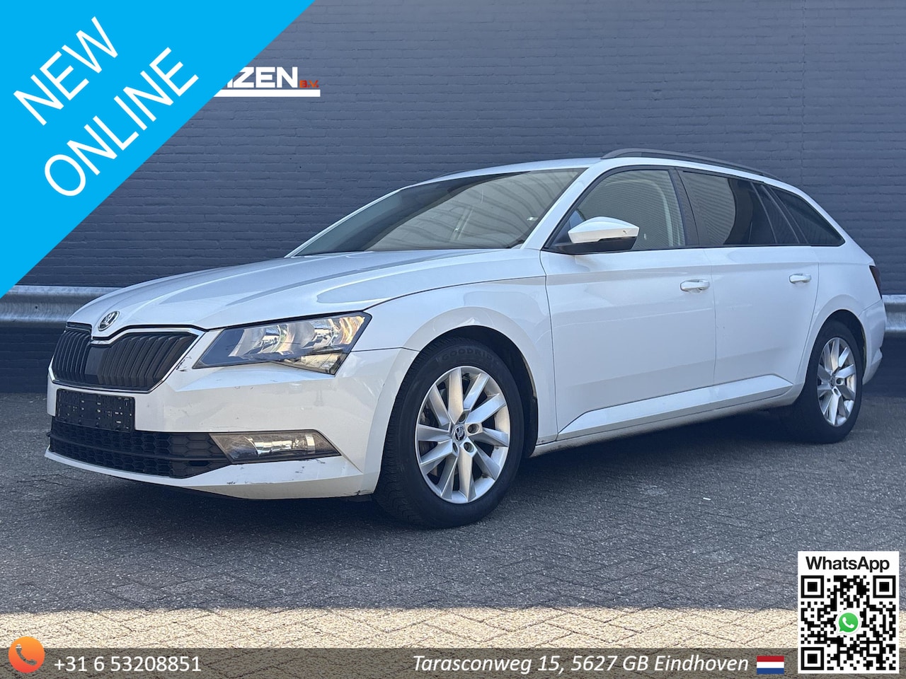Skoda Superb Combi - 1.6 TDI Active Business DSG Automaat € 8.450 NETTO | Climate | Cruise | Navi | PDC | - AutoWereld.nl
