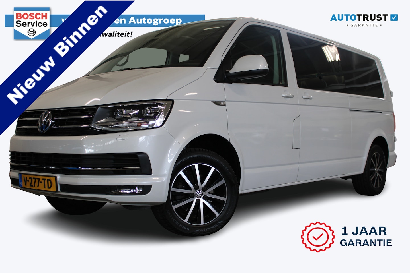 Volkswagen Transporter - 2.0 TDI L2H1 DC Highline | Incl. 12 maanden garantie | Dubbele cabine | Stoelverwarming | - AutoWereld.nl