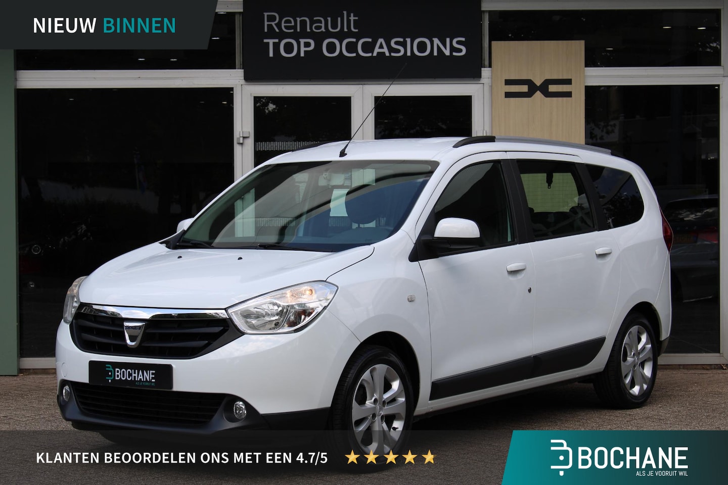 Dacia Lodgy - 1.2 TCe Lauréate 7p. | Cruise control | Stoelverwarming | Navigatie | Parkeersensoren | Ac - AutoWereld.nl