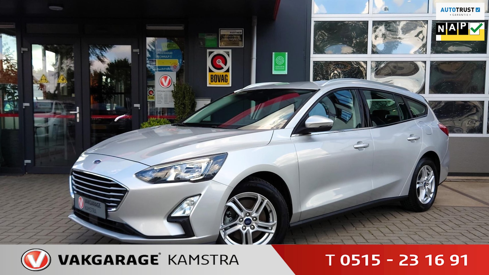Ford Focus Wagon - 1.0 EcoBoost 125PK NAP Navi/DAB+/Cruise/PDC - AutoWereld.nl
