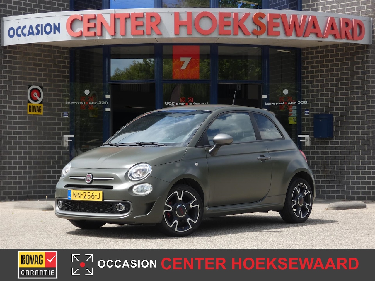 Fiat 500 - TwinAir Turbo 80pk Sport | Mat Groen | Uniek! | Uconnect Navigatie | Pdc | - AutoWereld.nl